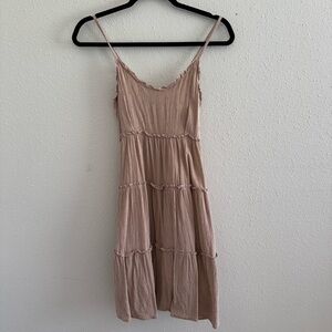 Sim & Sam Flowy Boho Tiered Midi Dress - M